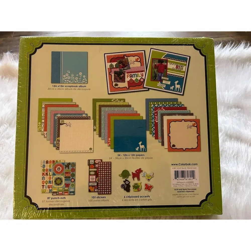 Colorbok Scrapbook Photo Complete Album Kit 12 X 12 Stickers Paper Page NEW GIFT - Picture 3 of 5
